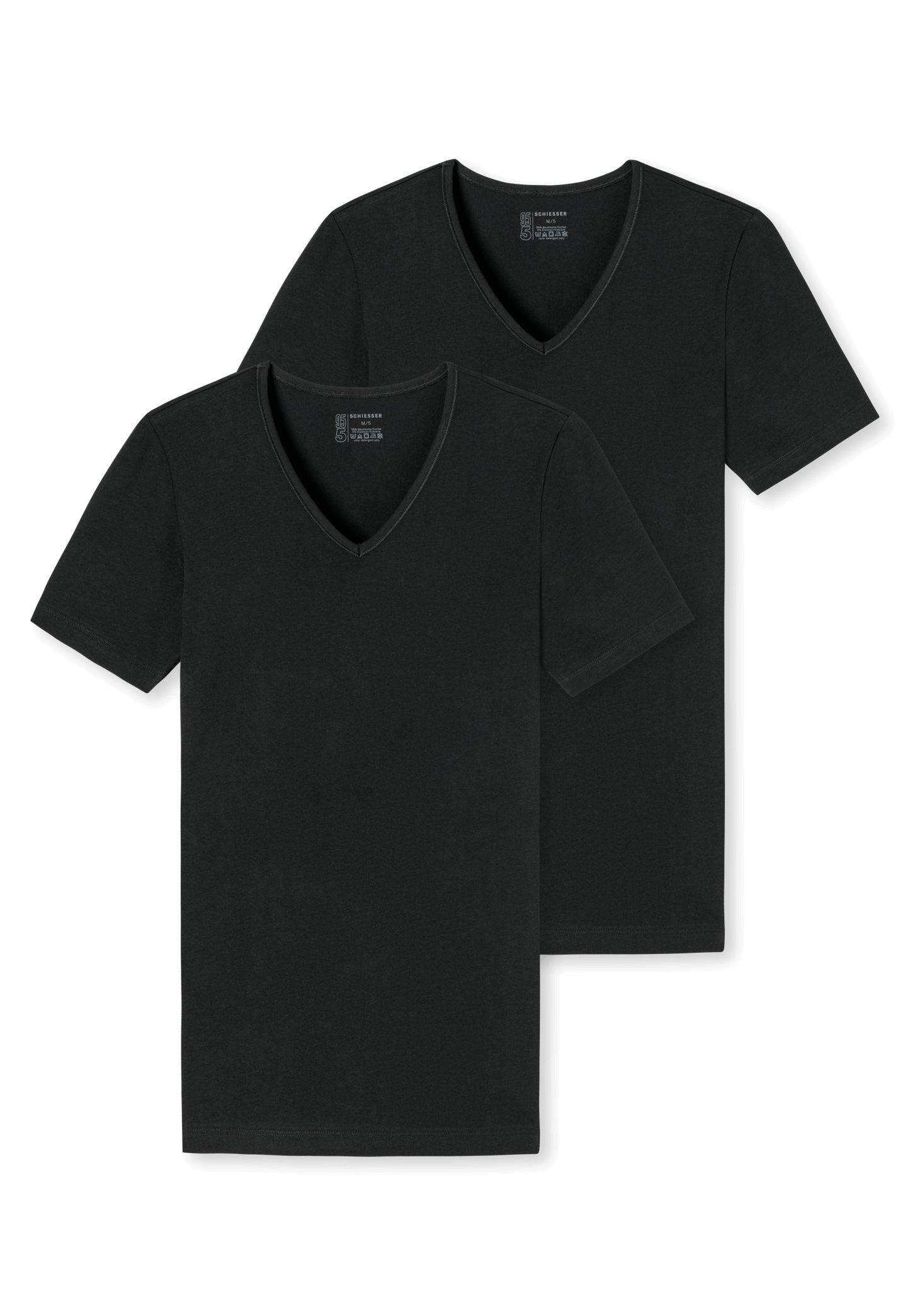 95/5-2PACK T-shirt 173982 000 Schwarz