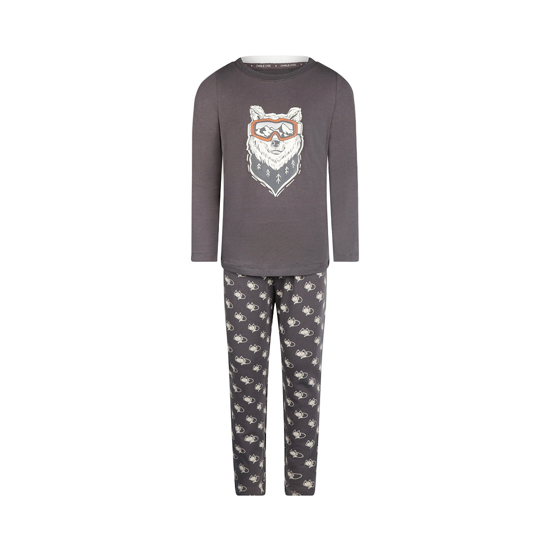 Boys pyjama set S49051-42 D97 Dark grey