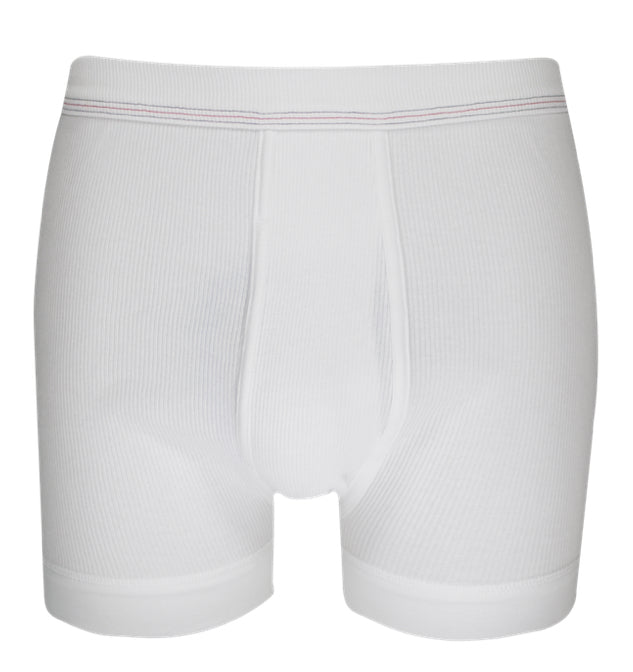 Heren Sportbroek korte pijp rib 6200 20 wit