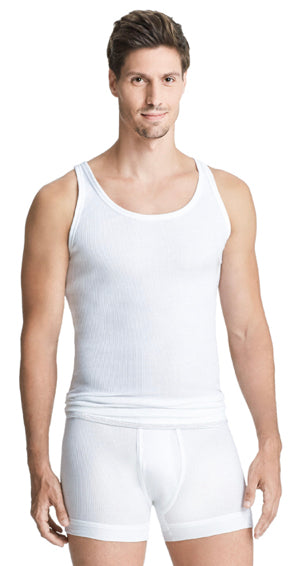 Heren hemd rib 6720 20 wit