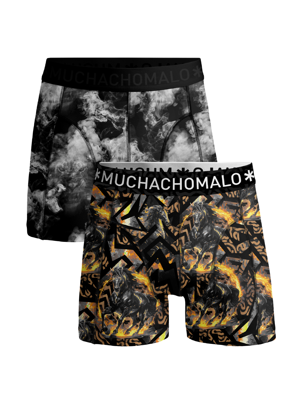 Men 2-Pack Boxer Shorts FIREELEMENTS1010-04 Print/Print
