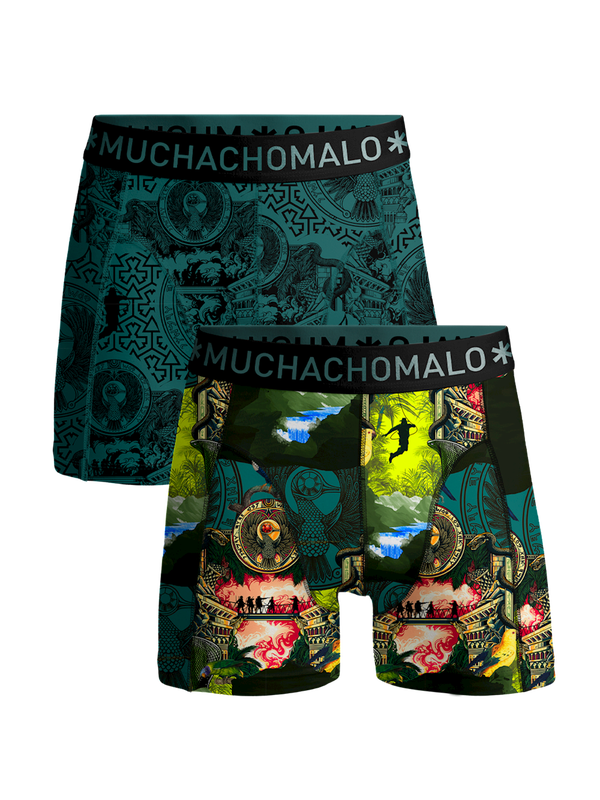 Men 2-Pack Boxer Shorts Indiana INDIANA1010-04 Print/Print