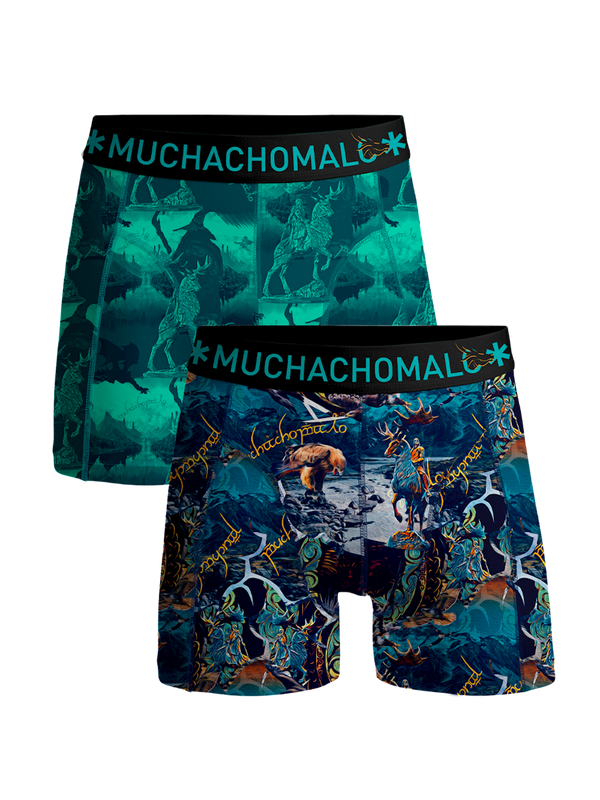 Men 2-Pack Boxer Shorts Lords  LORDS1010-04 Print/Print