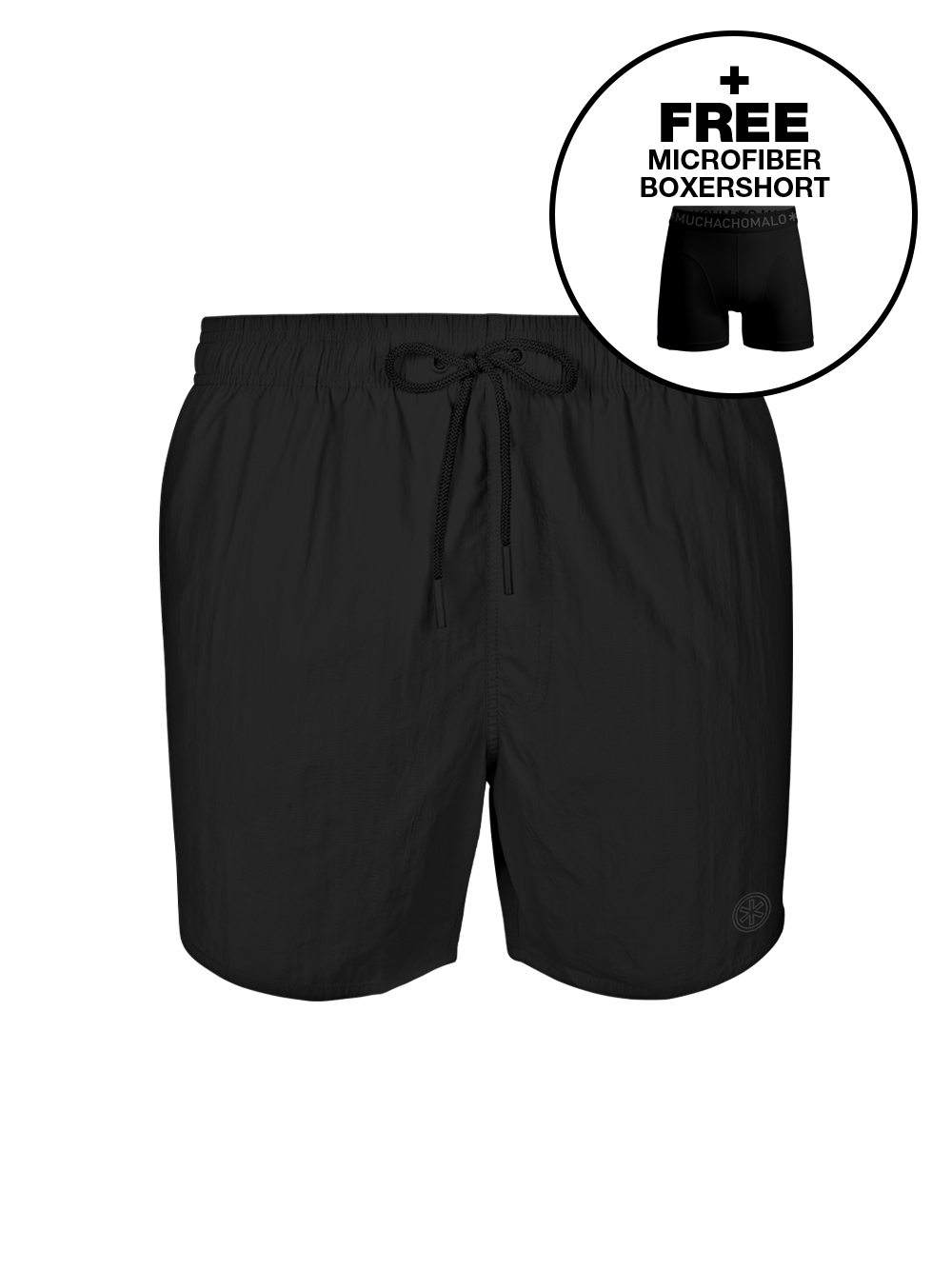 Men Swimshort Solid SOLID2062-46 black
