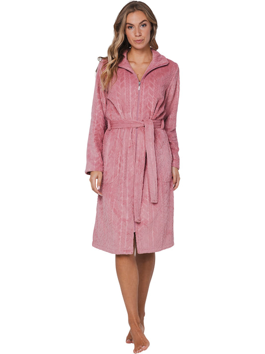 Morning gown full zipper (110 cm) 171252-170-2 Pink 220