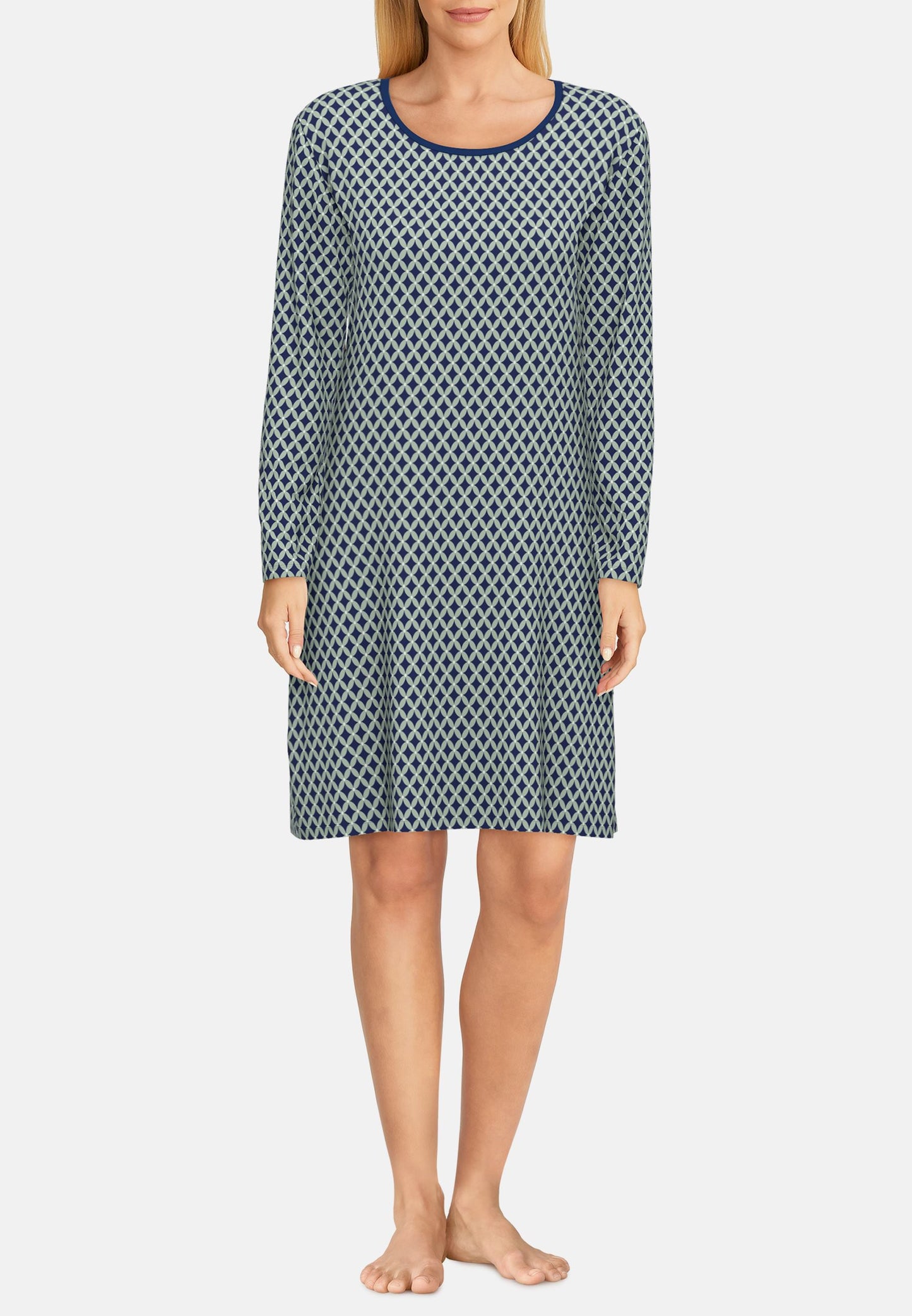 Nachthemd 250201 325 grün-mittel-Allover