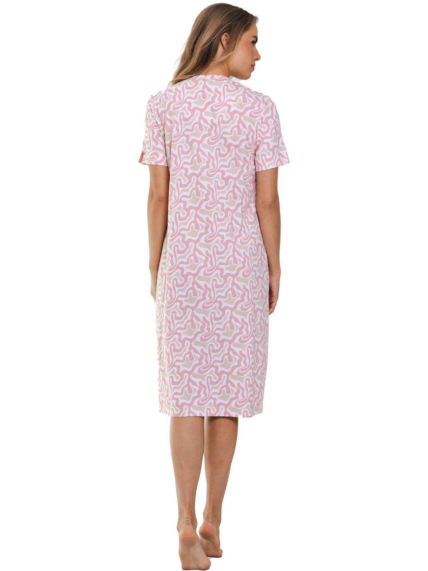 Nightdress with buttons 115cm 111251-112-1 210 pink