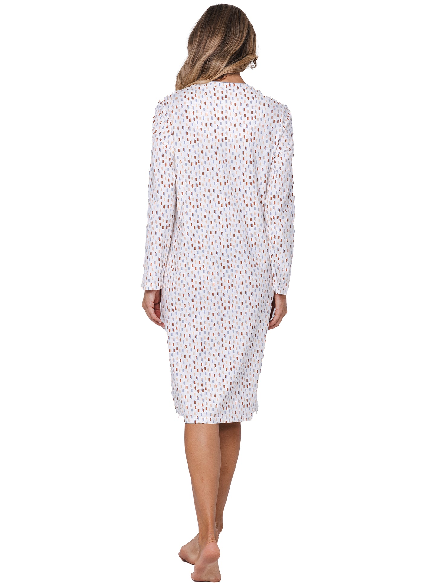 Nightdress with buttons (105 cm) 111252-150-1 Blue 510