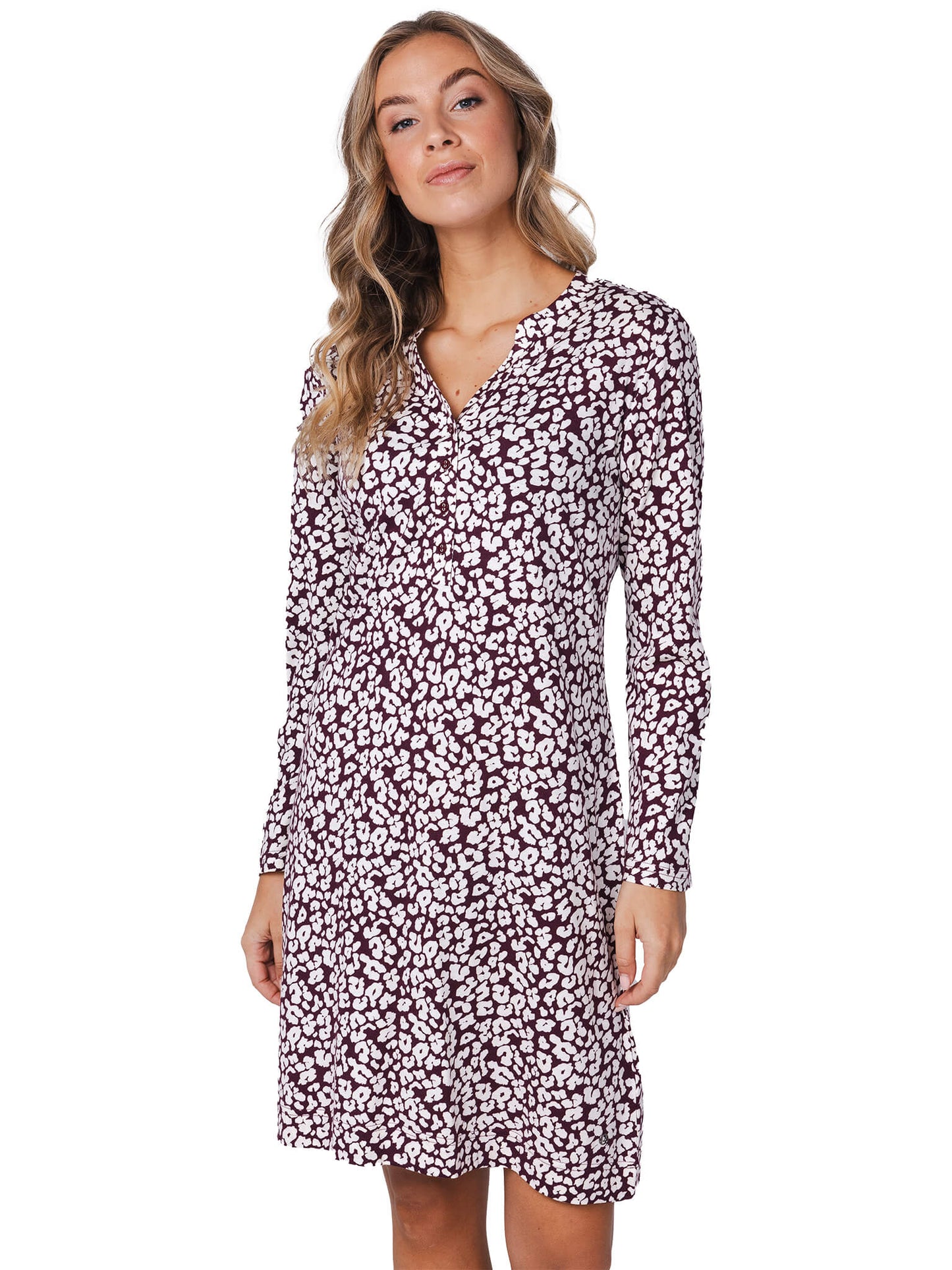Nightdress with buttons (95 cm) 111252-212-1 red 270