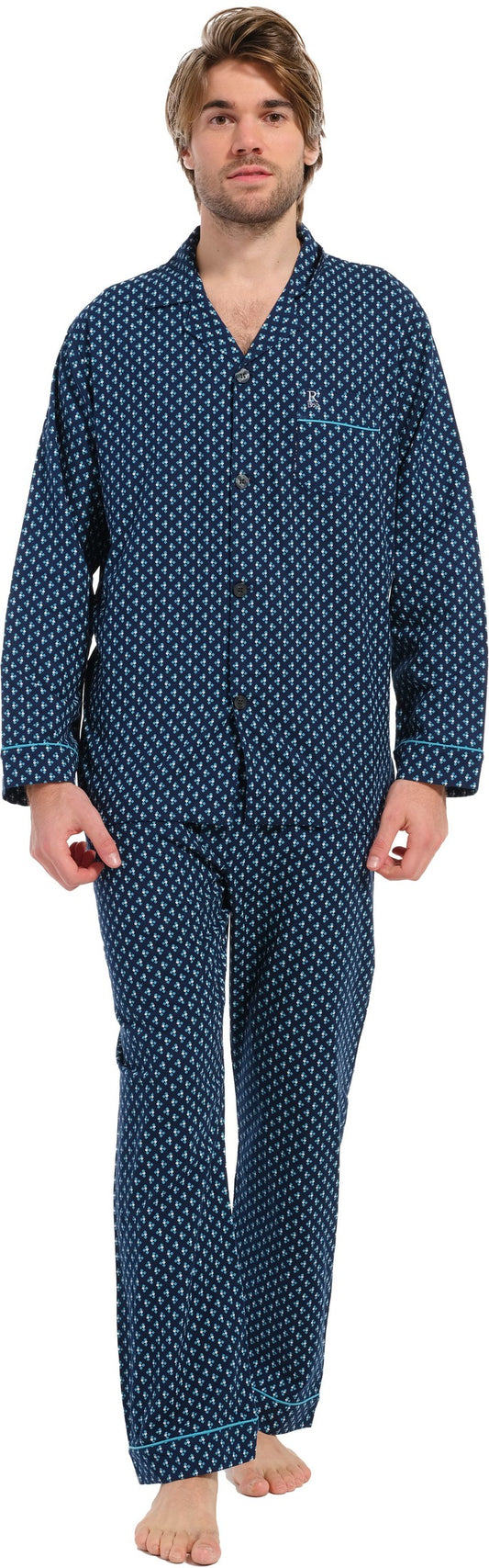 Pyjama 27232-708-6 526 blauw