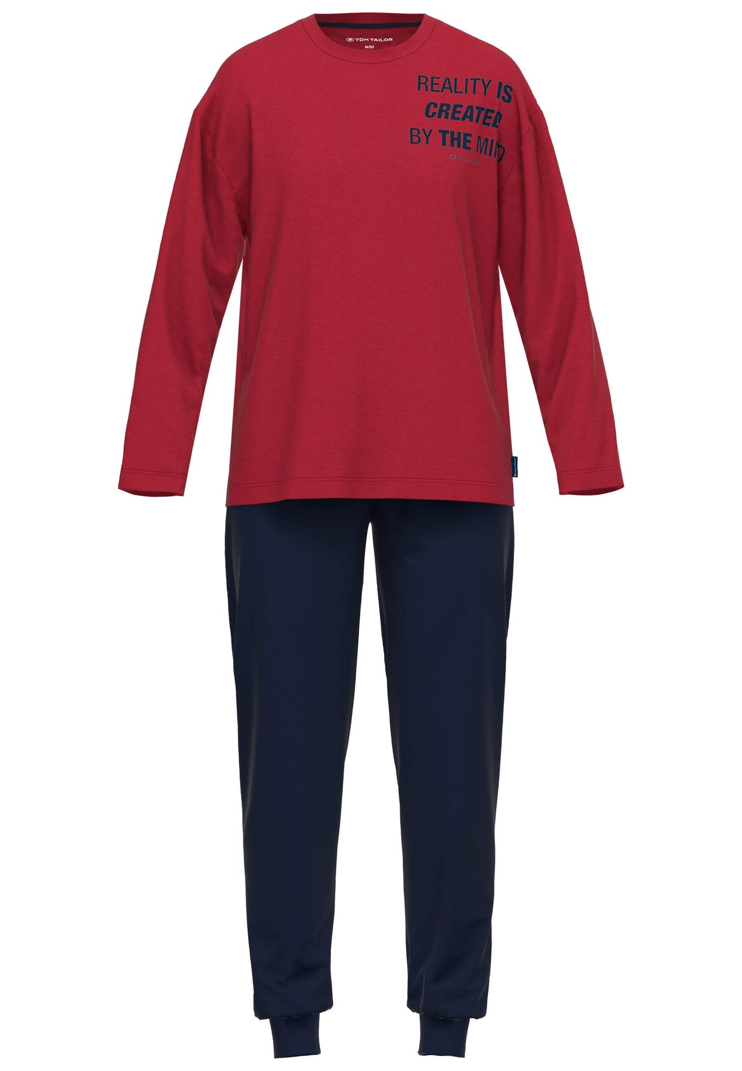 Pyjama 71410 420 rot-mittel-uni