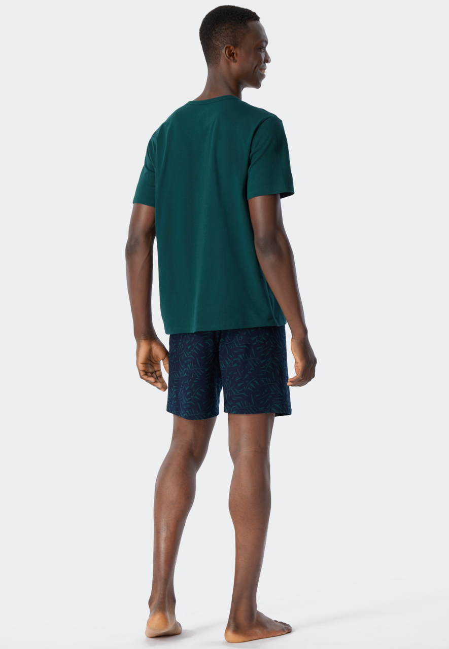 Pyjama Short 179106 702 dark green
