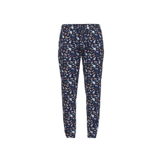 Pyjama broek 120027 635 blau-dunkel-Allover