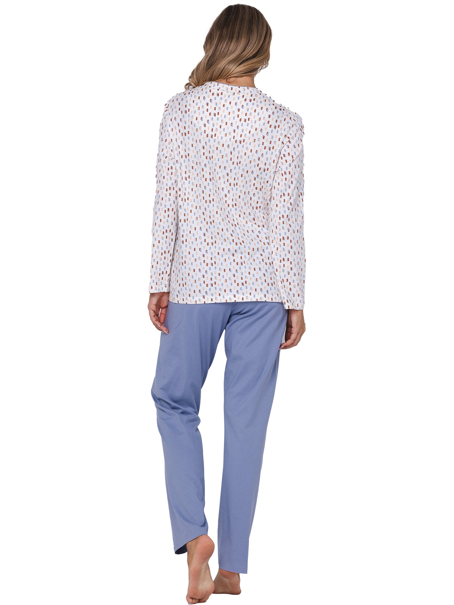 Pyjama full button 121252-150-1 Blue 510