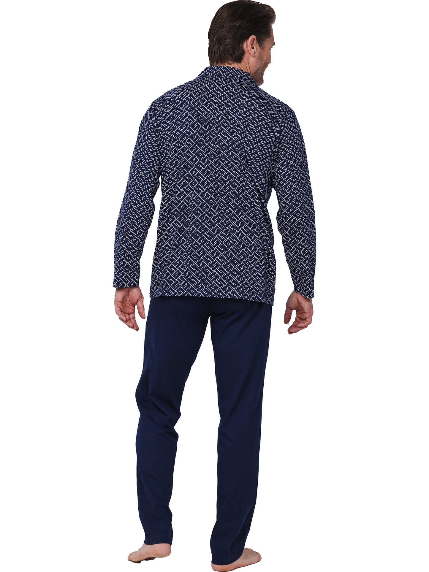 Pyjama full button 122252-544-2 blue 520