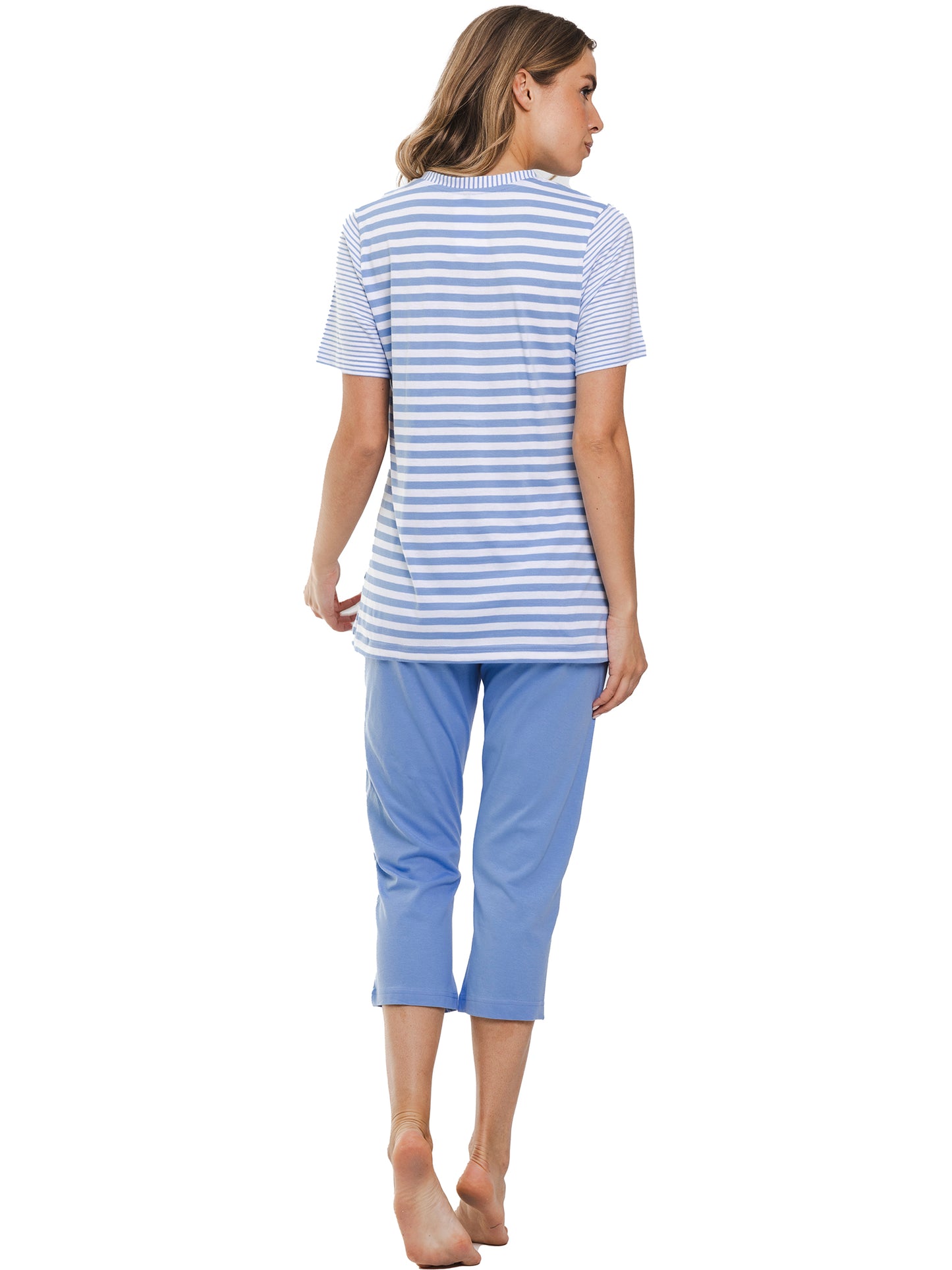 Pyjama with buttons 121251-130-1 510 blue