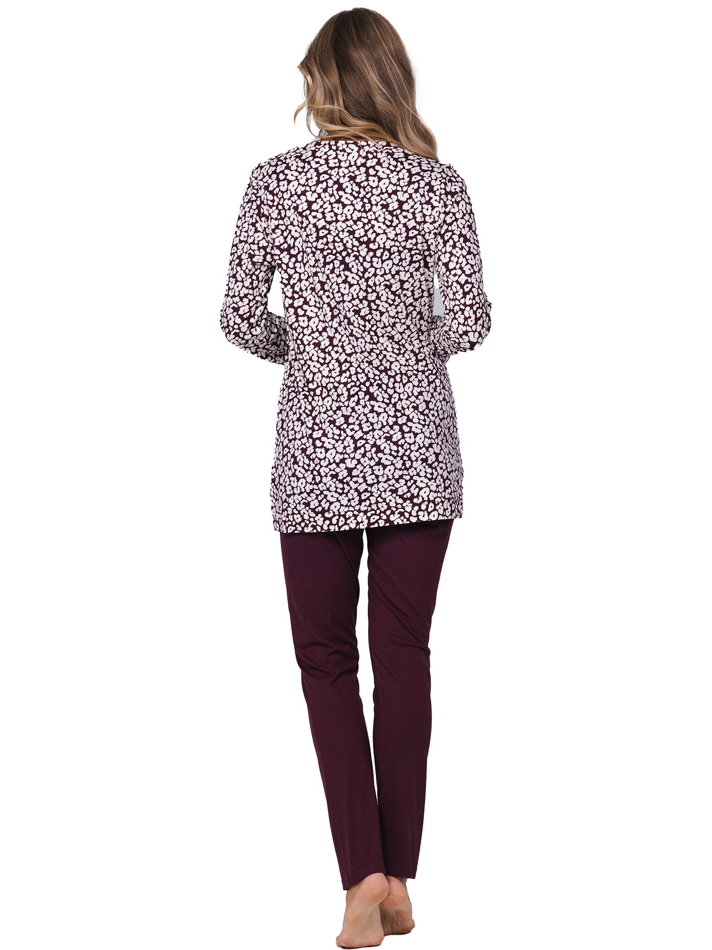 Pyjama with buttons 121252-212-1 red 270