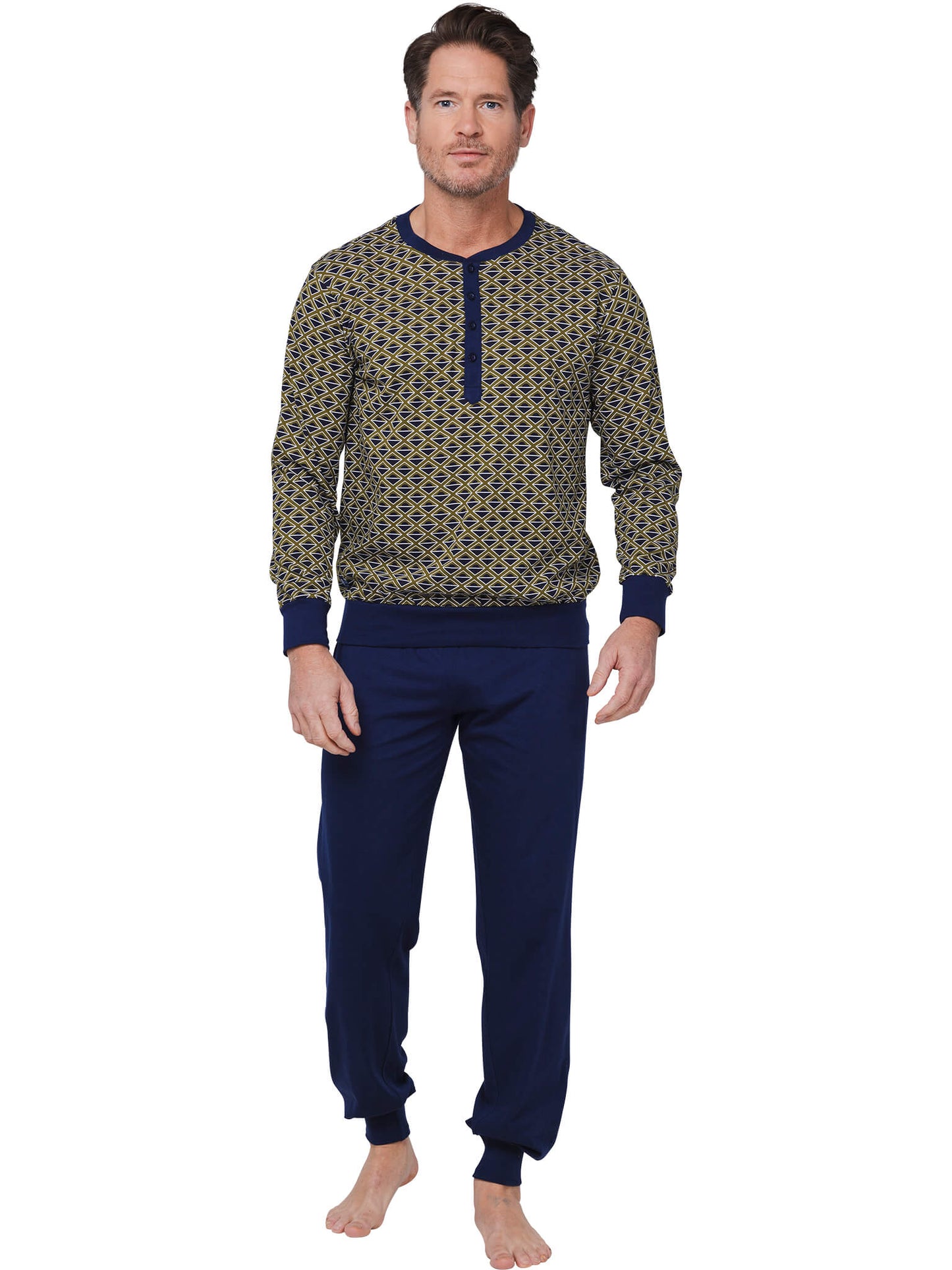 Pyjama with buttons 122252-508-1 blue 520