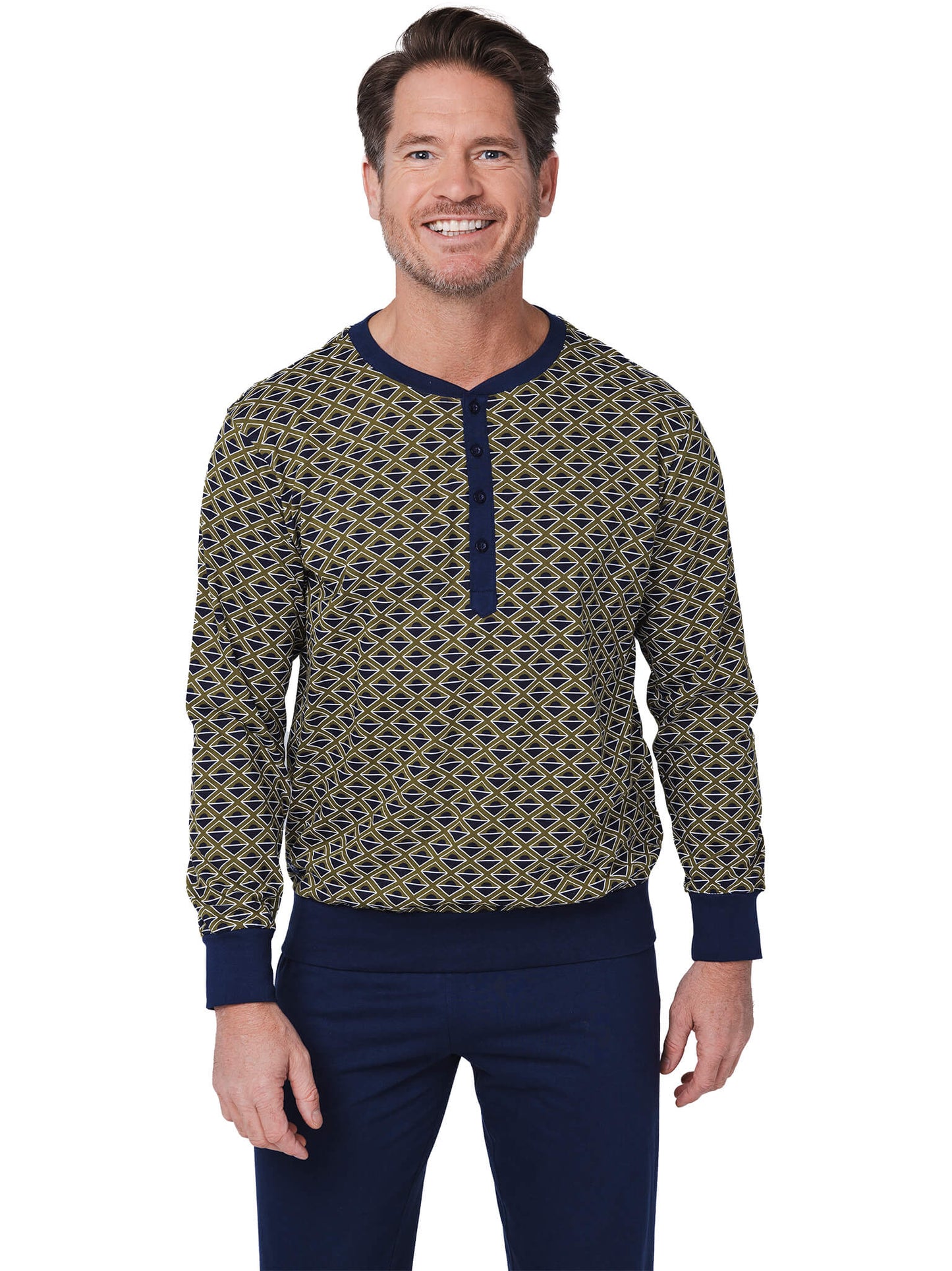 Pyjama with buttons 122252-508-1 blue 520