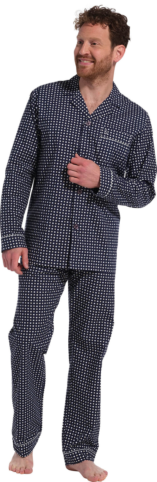 Pyjama with long pants straight leg 27231-708-6 525 blue