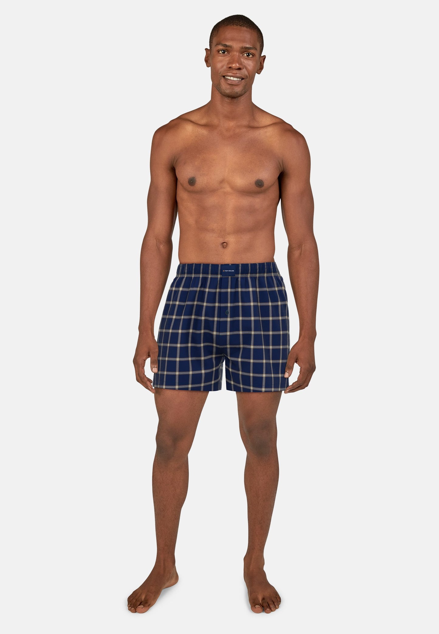 Short 75207 634 blau-dunkel-Karo