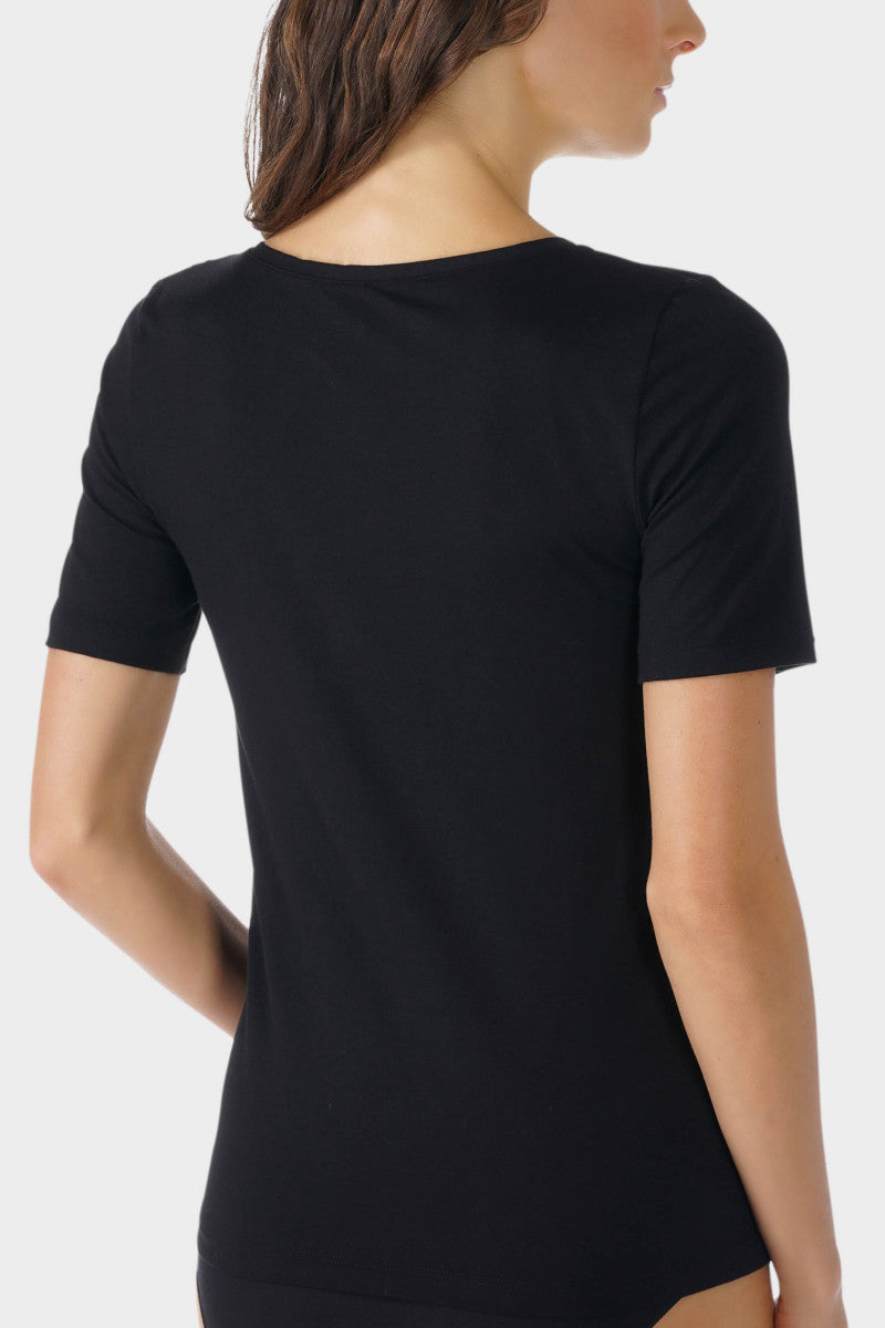 Top 1/2 armel  GOTS 26815 3 schwarz