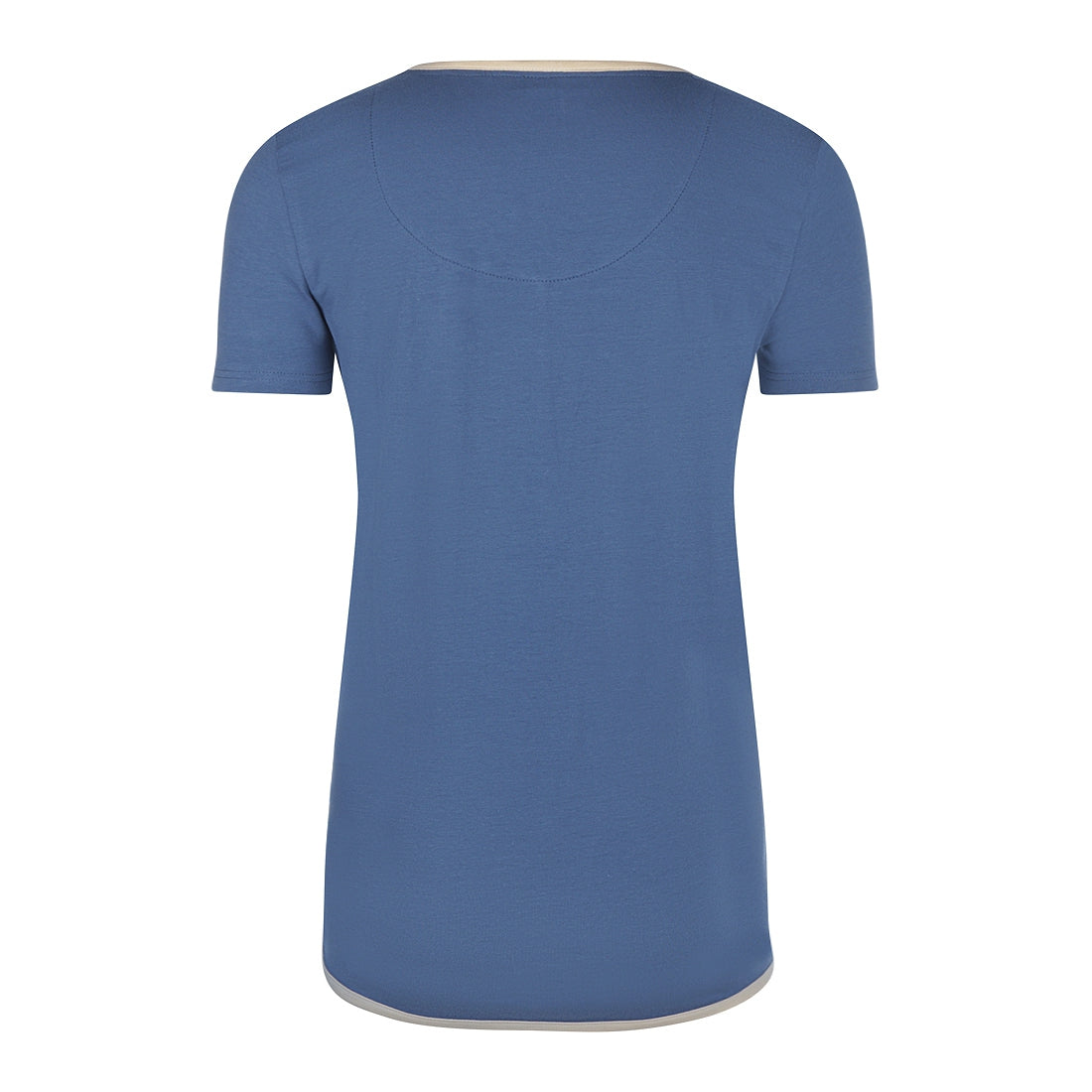 Women t-shirt with placket R51130-38 13 Dark blue