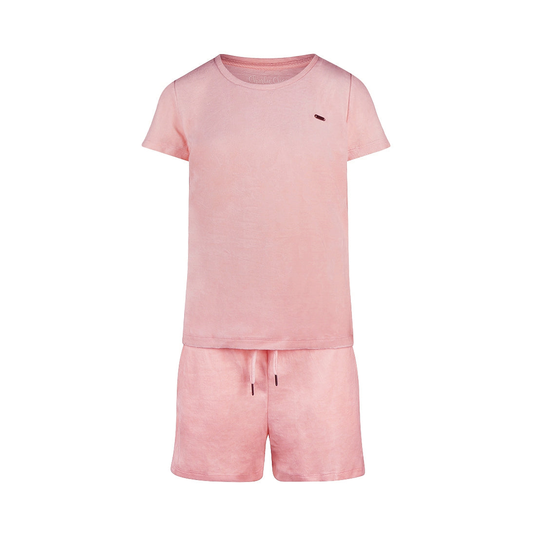 Women velours short set P55133-38 L71 Light pink