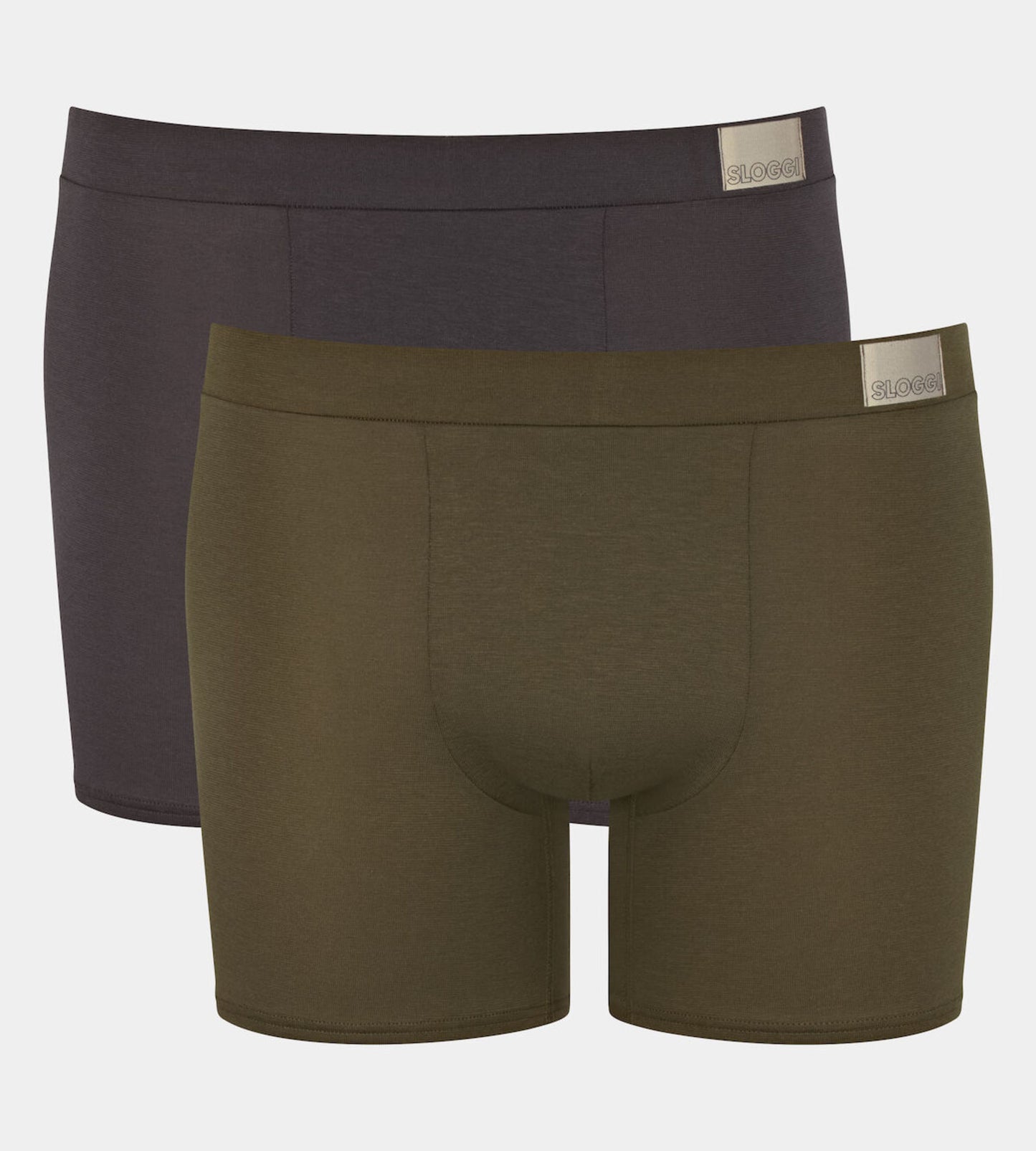 sloggi men GO Natural Short C2P 10214598 M004 BROWN - DARK COMBINATION