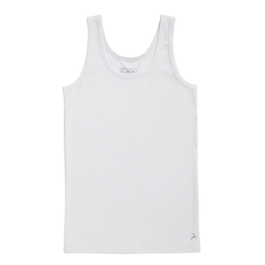 Cotton Stretch boys singlet 31964 001 white