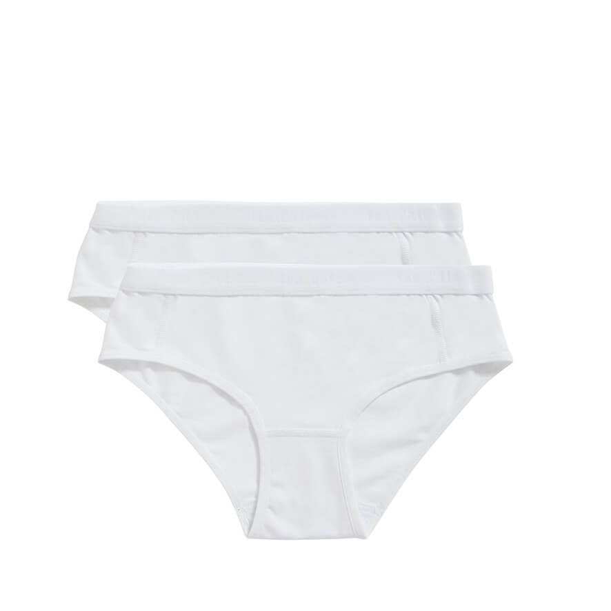 Organic girls hipster 2 pack 31985 001 white