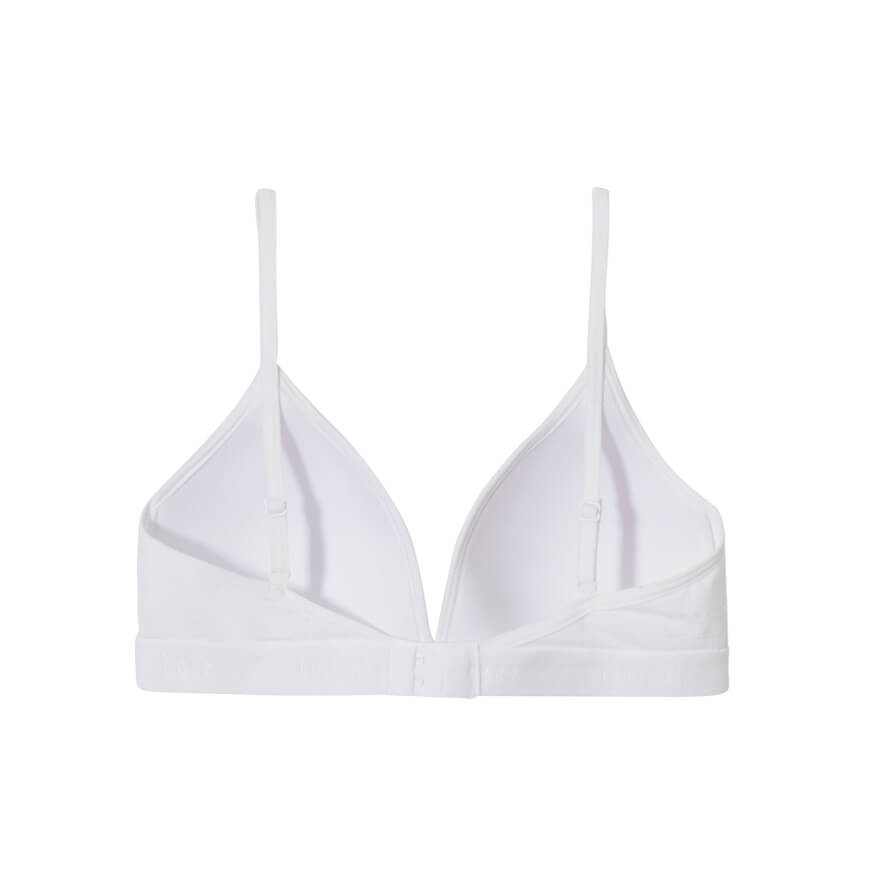 Organic girls padded bra 31962 001 white