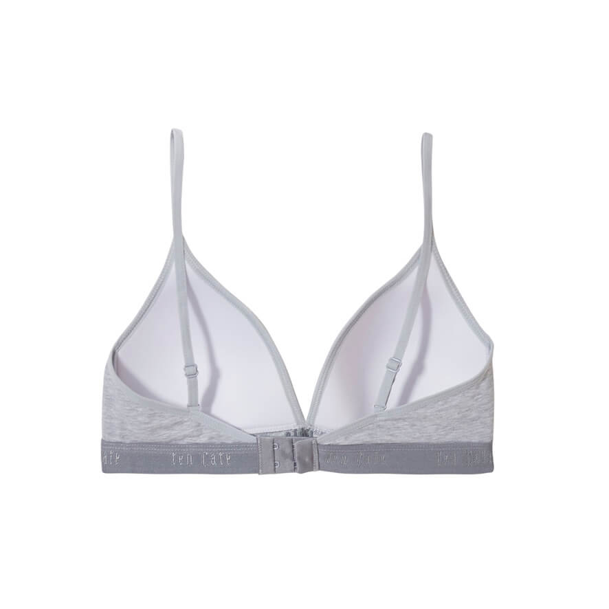 Organic girls padded bra 31962 955 Light grey melee