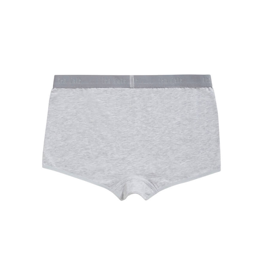 Organic girls shorts 2 pack 31986 955 Light grey melee