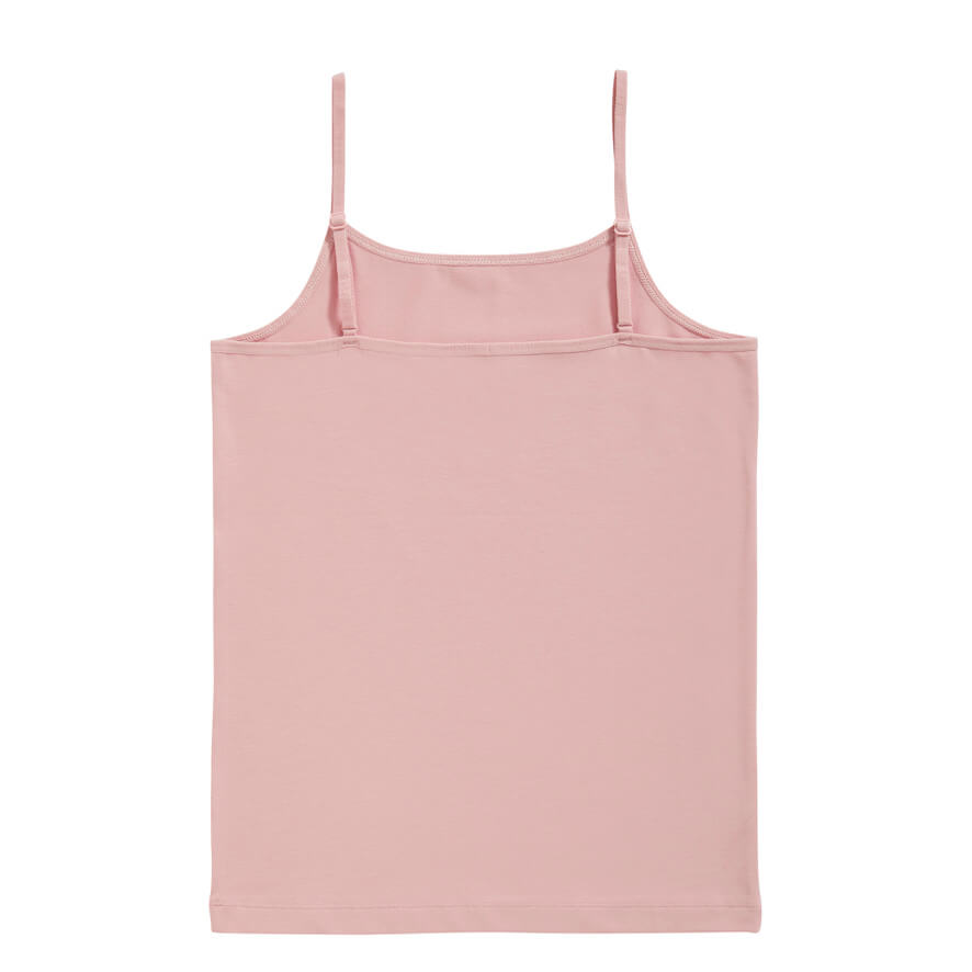 Organic girls spaghetti top 31960 1393 ash pink
