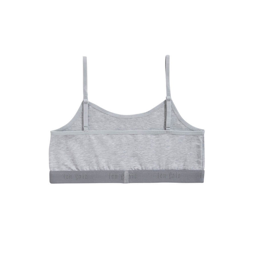 Organic girls top 31993 955 Light grey melee