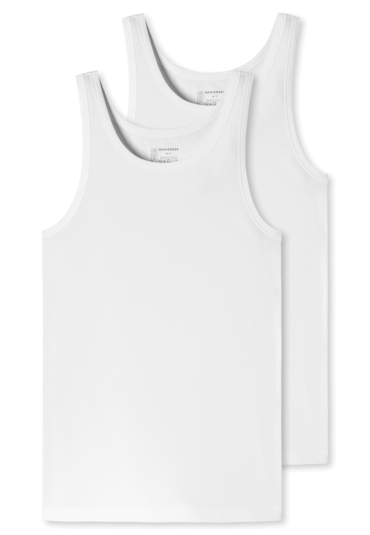 95/5-2PACK Unterhemd 176038 100 Weiss
