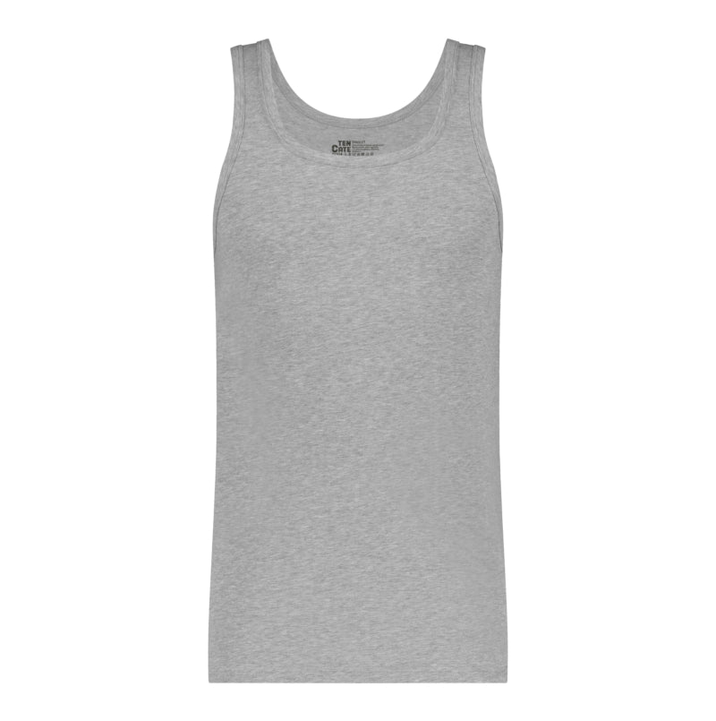 Basics men singlet 2 pack 32324 955 Light grey melee