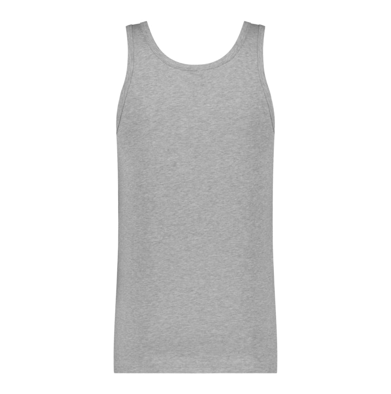 Basics men singlet 2 pack 32324 955 Light grey melee