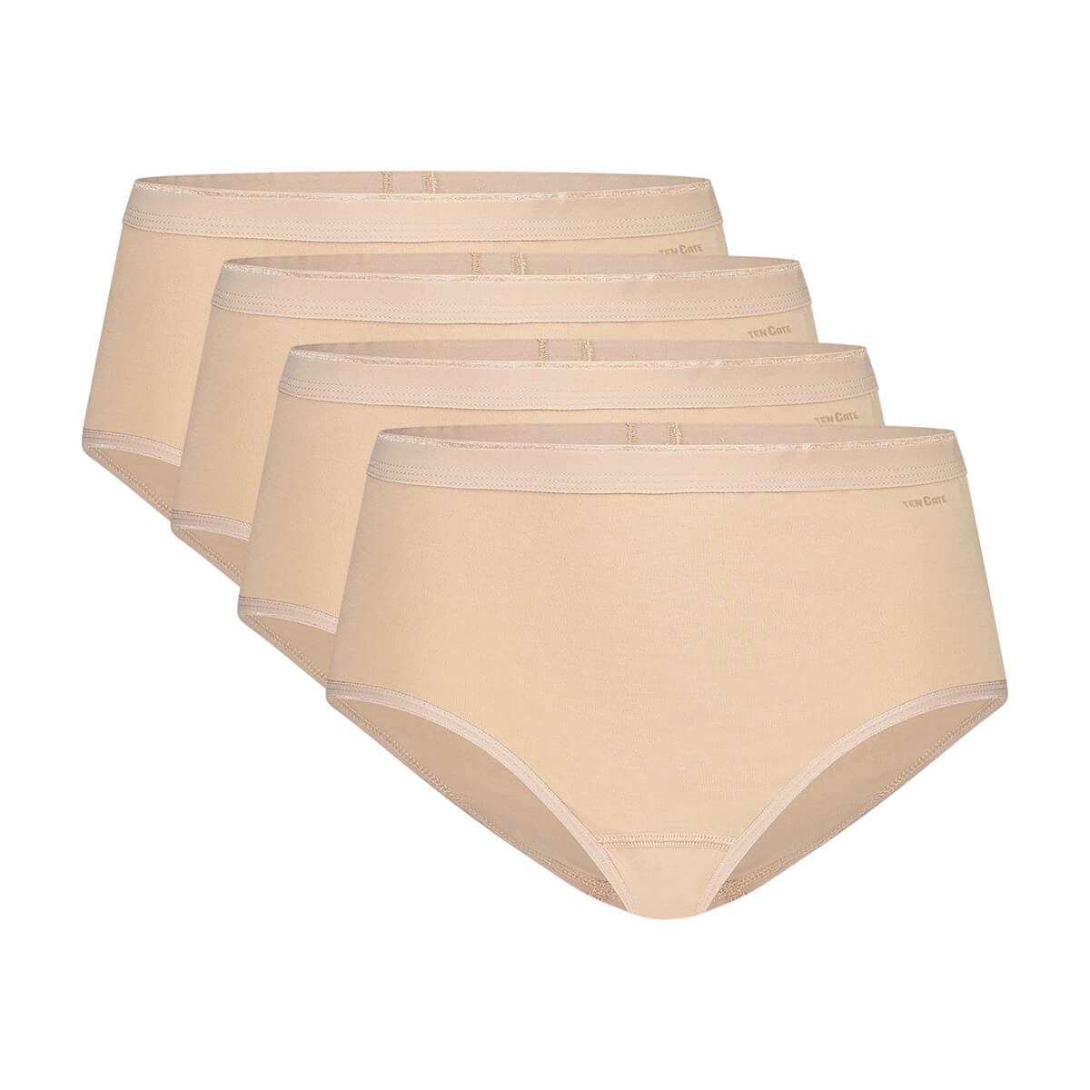 Basics women midi 4 pack 32418 029 beige