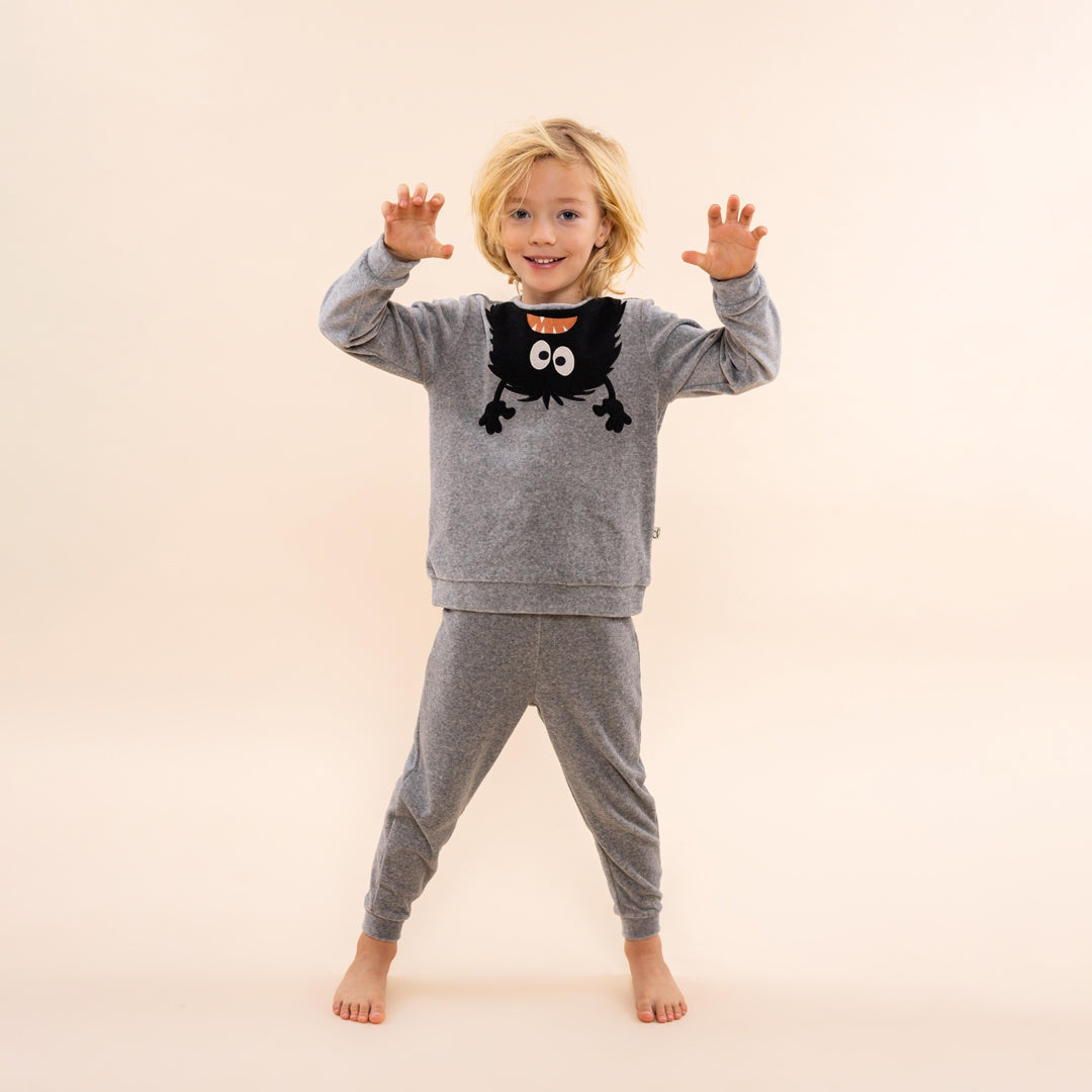 Boys velours set O57056-42 97 Grey