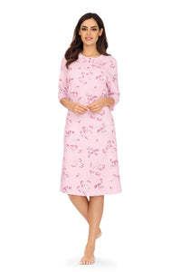 Damen Nachthemd 3/4 Arm 232226 1 Bleu