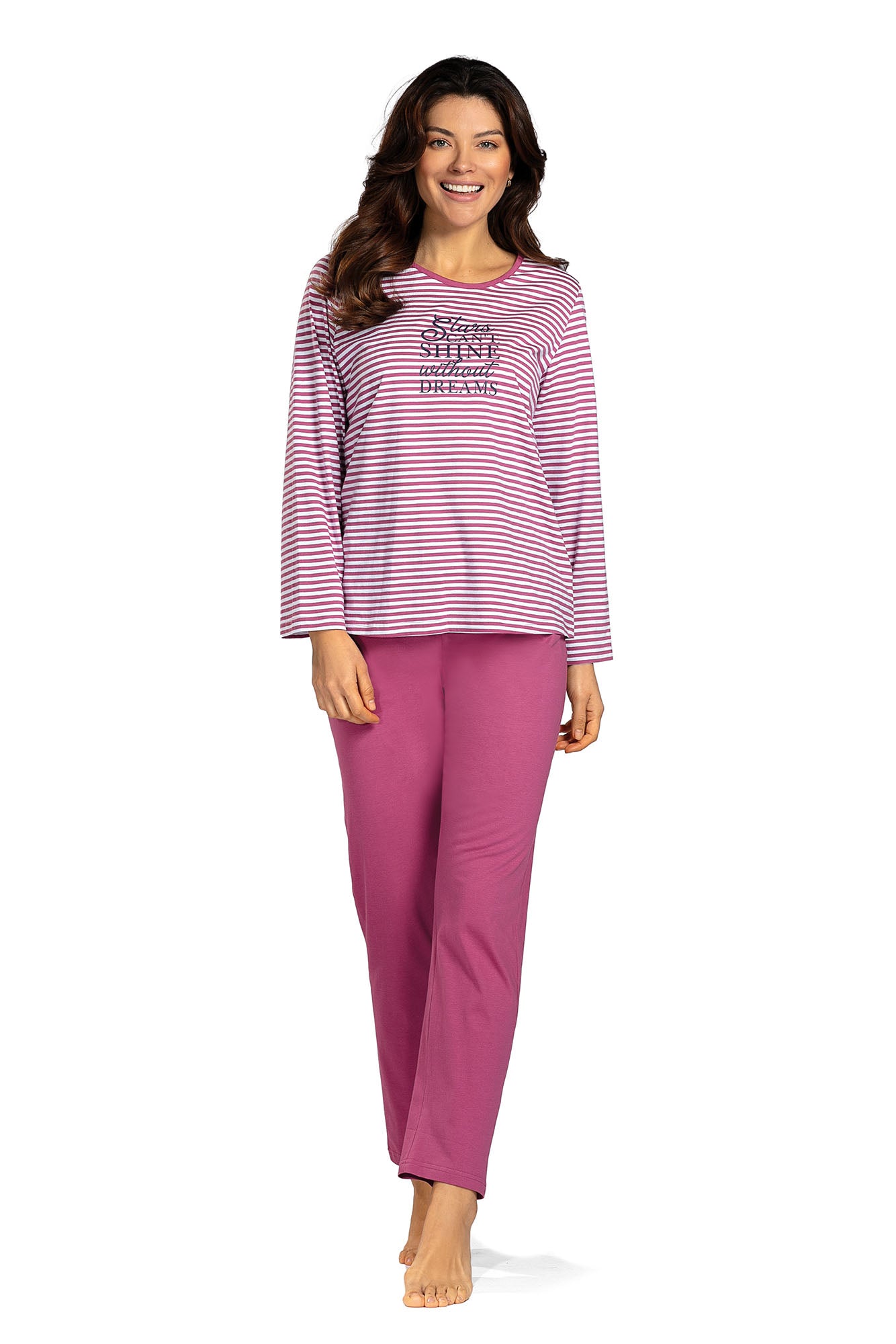 Damen Schlafanzug  252325 89 beere