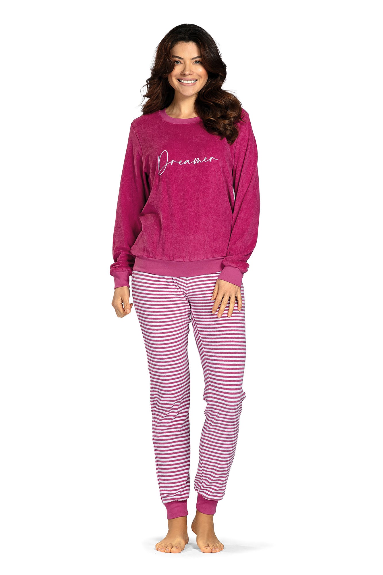 Damen Schlafanzug  252339 89 beere