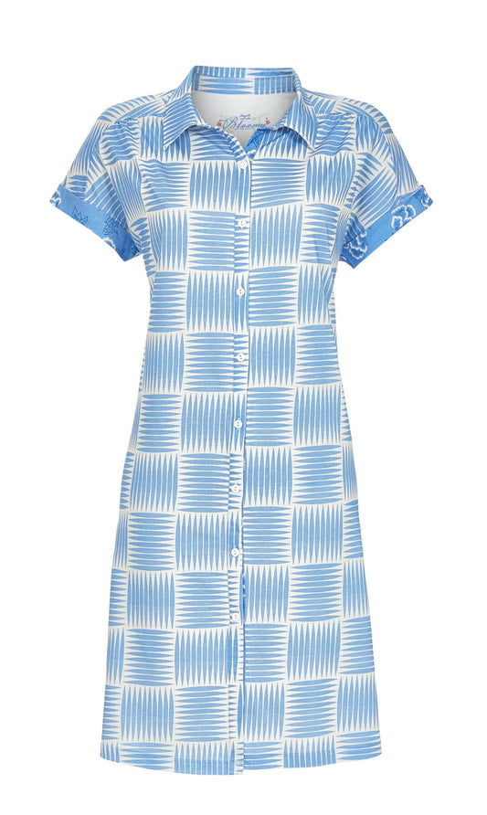 Doorknoopnachthemdinabstractdessin6251005228blauw__1