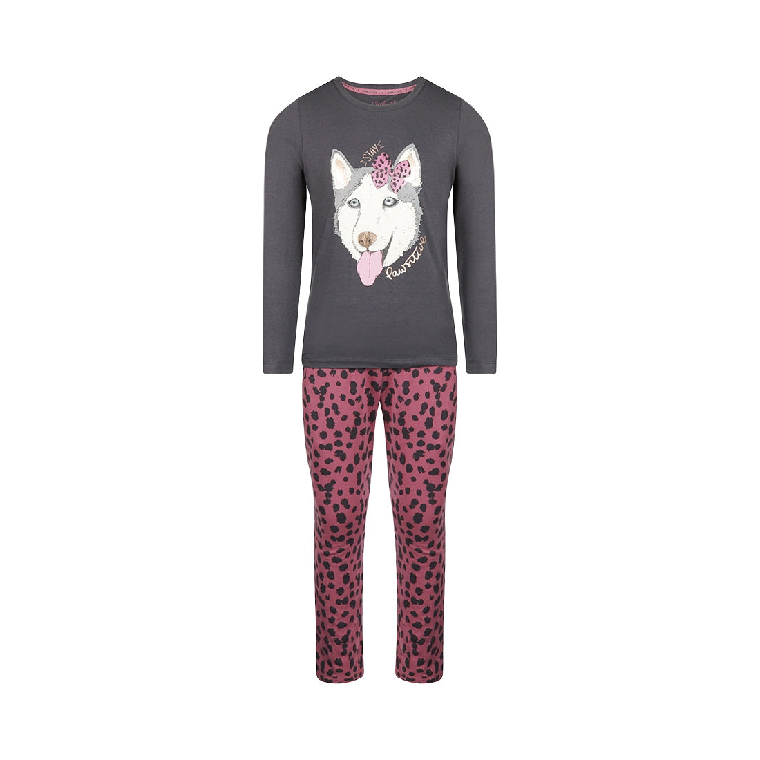Girls homewear set S49000-41 D97 Dark grey