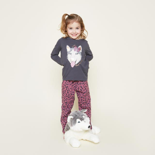 Girls homewear set S49000-41 D97 Dark grey