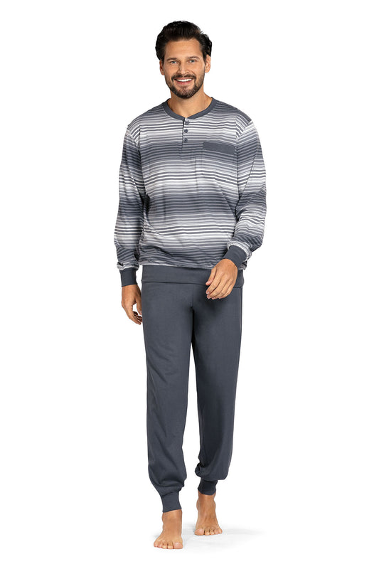 Herren Schlafanzug  252817 98 Graphit