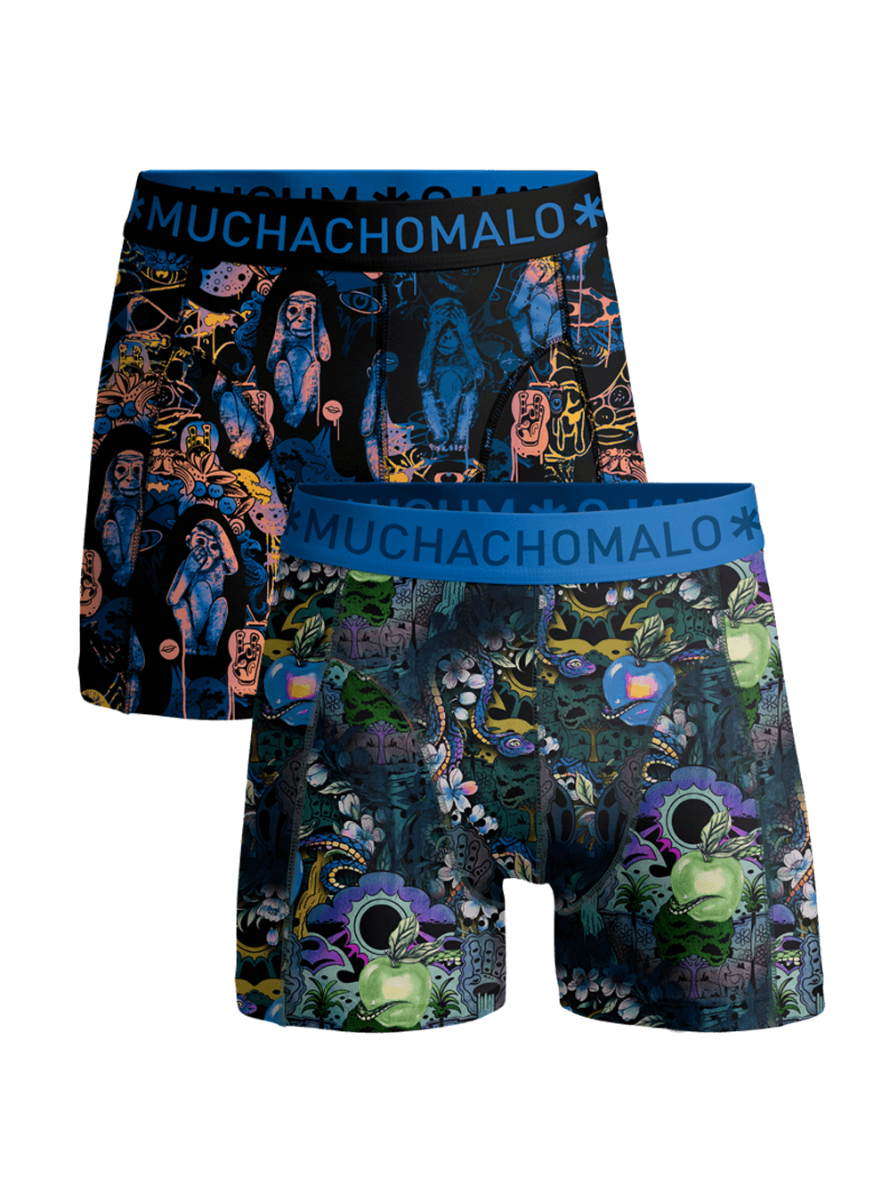 Men 2-Pack  Boxer Shorts FRUITNOEVIL1010-04 Print/Print