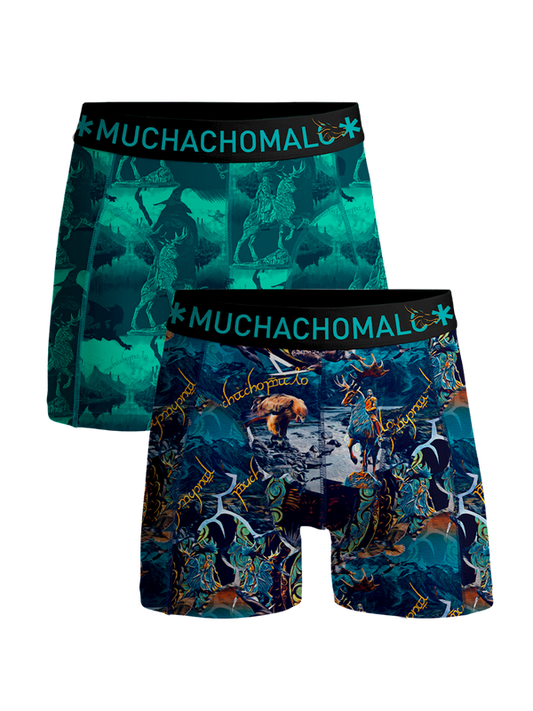 Men 2-Pack Boxer Shorts Lords  LORDS1010-04 Print/Print